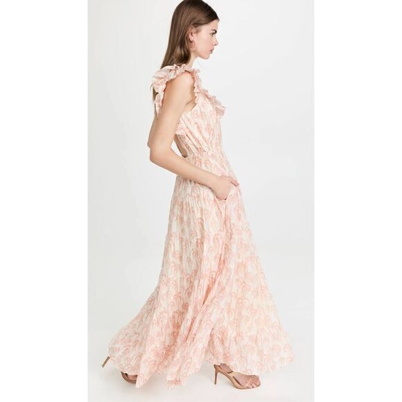 Scotch & Soda Printed Organic Maxi Voile Dress holiday size XL NWT 248 - Picture 1 of 8